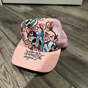 Ed Hardy Pink Mesh Trucker Hat